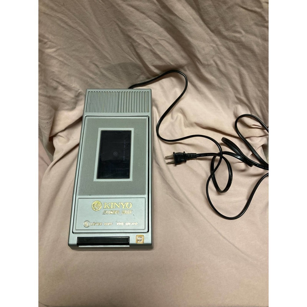 Vintage Kinyo Super Slim Video Rewinder UV-413 Tested/Works (1980s)